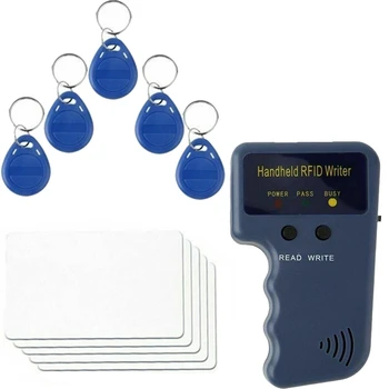 1 комплект EM4100 RFID Копировальный Аппарат Писатель Дубликатор Программатор Считыватель + T5577 EM4305 Перезаписываемые ID Брелоки Бирки Пластиковая карта 125 кГц