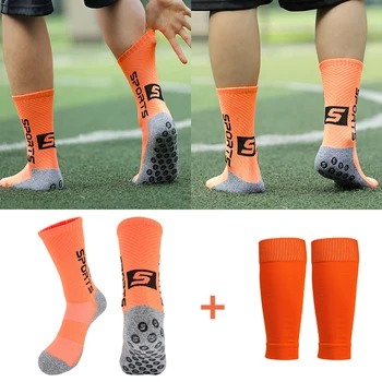 1 Комплект Подходит для взрослых противоскользящих футбольных носков, антибактериальных футбольных чехлов для ног, защитного снаряжения для занятий спортом на открытом воздухе