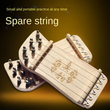 1 шт. Портативный маленький Guzheng из цельного дерева для практики аппликатуры для начинающих Guzheng Аксессуары для обучения струнным музыкальным инструментам