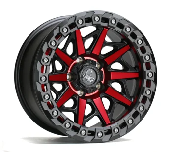 17-дюймовое легкосплавное колесо для бездорожья 4x4 красного цвета 8,5 Дж, индивидуальные колеса
