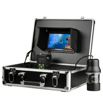 20-метровая Камера для подводной рыбалки, водонепроницаемый Вращающийся на 360 градусов 7-дюймовый ЖК-монитор