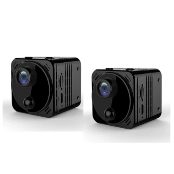 4K Мини WiFi Камера-няня со встроенным аккумулятором, сигнализация обнаружения движения, камера наблюдения с длительным режимом ожидания