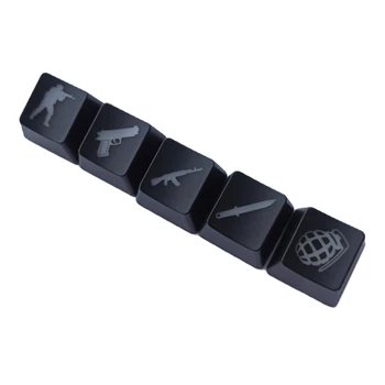 5 Клавиш Механическая Клавиатура Сменные Аксессуары ABS Keycaps Shot Game Theme Keycaps С Подсветкой для Cherry MX Dropship
