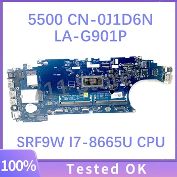 CN-0J1D6N 0J1D6N J1D6N EDC50 LA-G901P Материнская плата для ноутбука Dell Latitude 5500 с процессором SRF9W I7-8665U 100% Протестировано НОРМАЛЬНО