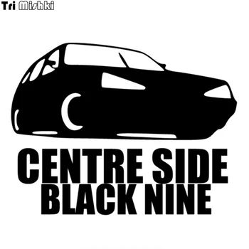 Tri Mishki HZX226 15 * 19,6 см, забавные автомобильные наклейки, центральная сторона, черная наклейка для автомобиля nine auto