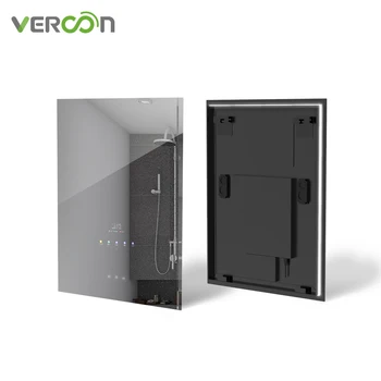 Vercon Android 10.0 с подсветкой сенсорного экрана, самое продаваемое зеркало для телевизора в ванной, умное зеркало с телевизором