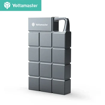 Yottamaster 1 ТБ Алюминиевый Портативный SSD Type C USB3.2 Внешний Жесткий Диск 10 Гбит/с Высокоскоростной Твердотельный Накопитель для ноутбука