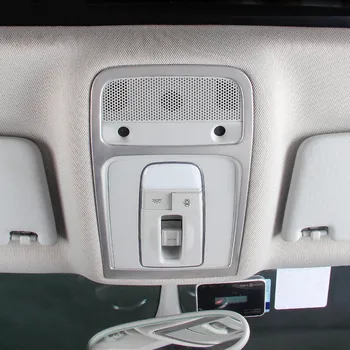 Автомобильные аксессуары, рамка для лампы для чтения на крыше, Наклейка для Audi A3 8V 2013-19 Q3, Наклейка на панель освещения купола из нержавеющей стали