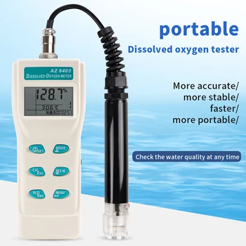 Высокоточный измеритель растворенного кислорода Детектор содержания кислорода AZ8403 для гидропоники аквакультуры аквариума с морской водой