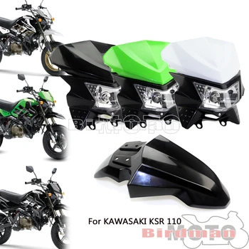 Для KAWASAKI KSR 110 Pro KSR100 KSR110PRO Переднее Крыло Мотоцикла Брызговик Дальнего/Ближнего Света Мотоцикл Светодиодные Фары 12 В