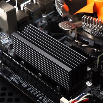 для M.2 SSD Радиатор Cooler 2280 Жесткий радиатор PCI-E NVME алюминиевая двухсторонняя охлаждающая термопластичная прокладка