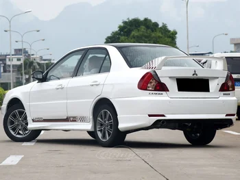 Для Mitsubishi LANCER spolier 2009-2015 Материал ABS заднее крыло автомобиля из углеродного волокна внешний вид задний спойлер тюнинг спойлера багажника багажника