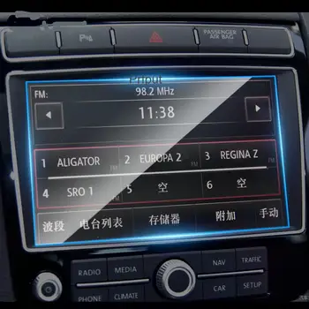 Для Volkswagen Touareg 2011-2018 Автомобильная GPS навигационная пленка ЖК-экран закаленное стекло защитная пленка Против царапин Пленка 6,5 8 дюймов
