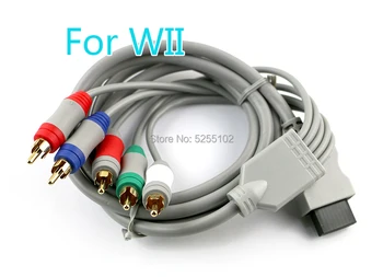 Для WII 1,8 м 6 ФУТОВ Компонентный кабель 1080P HDTV Аудио Видео AV 5RCA Кабель Для Nintendo Wii Поддержка Игрового кабеля 1080i/720P