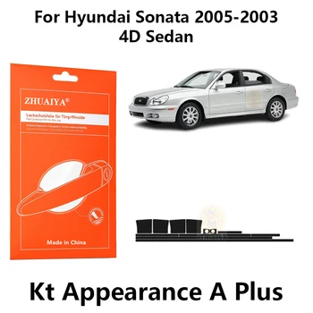 Защита края двери ZHUAIYA Дверная ручка Чашка Защитная пленка для краски TPU PPF для Hyundai Sonata 2005-2003 4D Седан