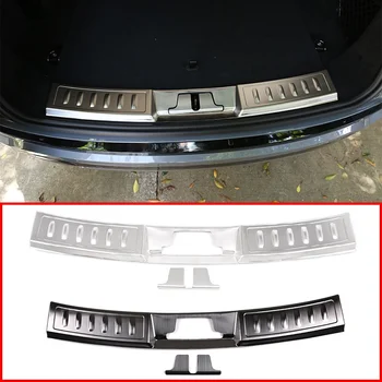 Защитная накладка заднего бампера из черной и серебристой нержавеющей стали для Range Rover Range Rover Evoque (L551) Аксессуары 2019-2020 гг.