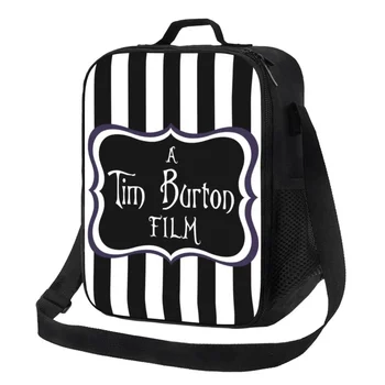 Изготовленные на заказ пленочные сумки A Tim Burton, женские ланч-боксы с теплой изоляцией-охладителем для школьников