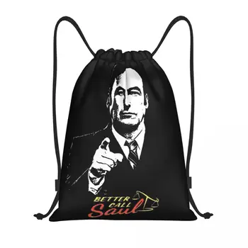 Изготовленный на заказ рюкзак Better Call Saul с буквами на шнурке, сумки для женщин и мужчин, легкий спортивный рюкзак для ТВ-шоу в спортзале, сумки для покупок