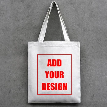 Индивидуальная женская сумка-тоут, льняная холщовая сумка с печатным логотипом, сумки для покупок с вашими фотографиями, сумки через плечо для рукоделия