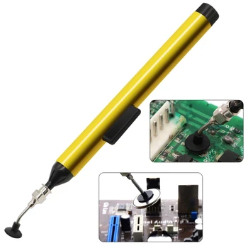 Инструмент для снятия вакуумной ручки IC SMD Прочная вакуумная ручка-всасыватель с 3 насадками для удаления присоски для прецизионных компонентов