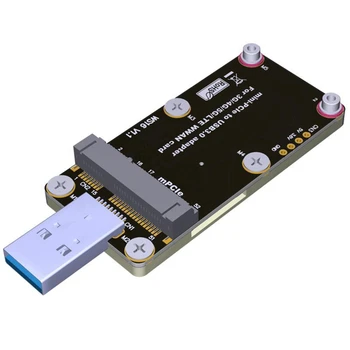 Карта-адаптер Mini-Pcie К USB 3.0 С Двумя Слотами для SIM-карт Поддерживает Модуль 4G/ 5G/ LTE Для Тестирования Адаптера Модуля WWAN