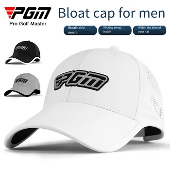 Кепка для гольфа PGM, мужская летняя спортивная кепка с утиным язычком, солнцезащитный козырек, бейсбольная кепка с дышащей сеткой, снаряжение для гольфа