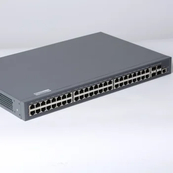Коммутатор Ethernet операторского уровня Hioso, 48 портов GE TX, 4 порта 10GE/ GE SFP +, коммутатор уровня 2, управляемый сетевой оптоволоконный 48-портовый коммутатор
