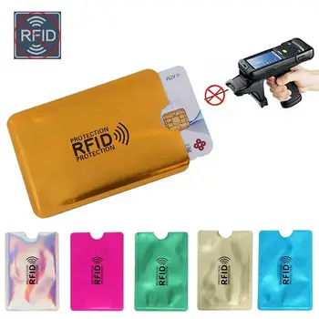 Кошелек с защитой от Rfid, держатель банковской карты, защитный чехол для банковской карты, металлический держатель для кредитных карт