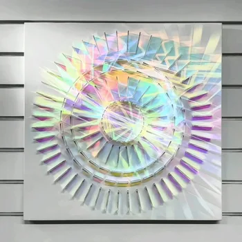 Красочная акриловая пластинчатая призматическая световая роспись, двухцветная ручная трехмерная декоративная роспись DIY, 3D художественная иллюзия