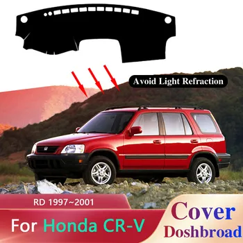 Крышка приборной панели автомобиля для Honda CR-V CRV RD 1997 ~ 2001 Противоскользящий коврик, коврик для защиты от солнца, солнцезащитная подкладка, коврик, подушка, аксессуары 1998 г.