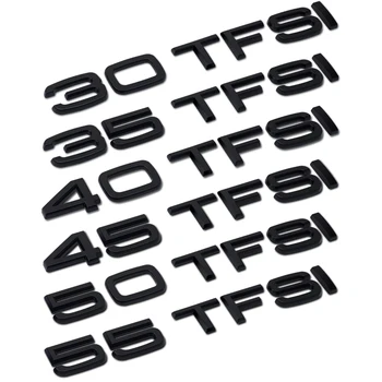 Наклейка На Багажник 30 35 40 45 50 55 Табличка С Логотипом TFSI Для Audi Sline A1 S3 S4 S5 S6 RS8 TTS Q3 B5 B6 B8 B9 A6 A4 Аксессуары