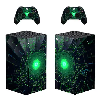 Наклейка на кожу с индивидуальным дизайном, наклейка-наклейка для консоли Xbox Series X и 2 контроллеров, виниловая наклейка на кожу Xbox Series X.
