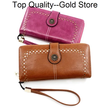 Новый деловой длинный кошелек, женская модная сумка, большая вместительная сумка для мобильного телефона из искусственной кожи, сумка для карт