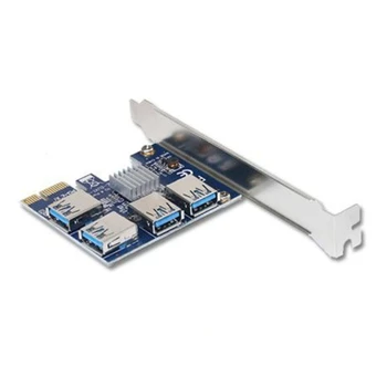 Плата PCI для экспресс-мультипликатора Riser Card от 1X до 4X USB-адаптера 16X слотов