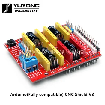 Плата YUYONG INDUSTRY CNC Shield V3 для 3D-принтера, гравировального станка с ЧПУ 