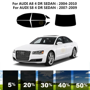 Предварительно Обработанная нанокерамика car UV Window Tint Kit Автомобильная Оконная Пленка Для AUDI A8 4 DR СЕДАН 2004-2010