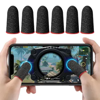Противоскользящие игровые чехлы для пальцев, игровые подставки для пальцев Улучшают игровой опыт благодаря тонким рукавам для пальцев, высокая точность для мобильных устройств