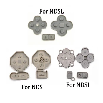 Резиновая проводящая накладка для кнопок для игровых консолей NDS / NDSL / NDSI, запасные части для силиконовых кнопок