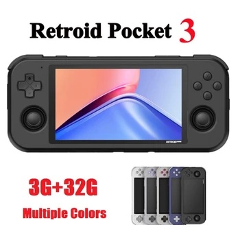 Ретро-игровая консоль HOT-Retroidpocket 3 с сенсорным экраном 3G + 32G 4,7 дюйма с поддержкой IPS, портативная игровая консоль с ОС Android 11 D