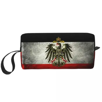 Симпатичный флаг Германской империи, Дорожная сумка для туалетных принадлежностей для женщин, косметичка для макияжа, набор для хранения косметики Dopp