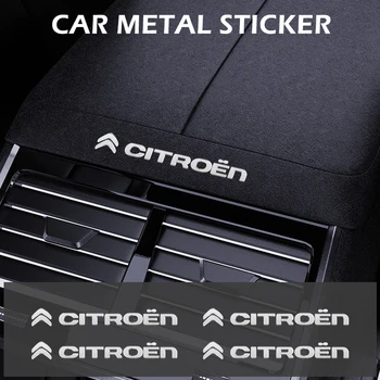 Стайлинг автомобиля 3D наклейки металлический логотип персональная этикетка наклейки водонепроницаемые наклейки Для Citroen C4 C5 C3 C2 C1 C4L C6 Picasso Saxo
