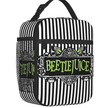 Термоизолированные сумки из фильма ужасов Тима Бертона, женские сумки Beetlejuice, многоразовая сумка для ланча для школы, многофункциональная коробка для еды