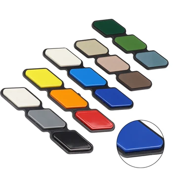 Трехцветный значок с 3 решетками радиатора, эмблема для Toyota для Rav4 Highlande Automobile, трехцветная наклейка для автомобиля, украшение этикетки