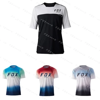 Футболка Bat Fox MTB для мотокросса, одежда для горных эндуро-велосипедов, мужская футболка с короткими рукавами для скоростного спуска, одежда для катания на горных велосипедах по пересеченной местности