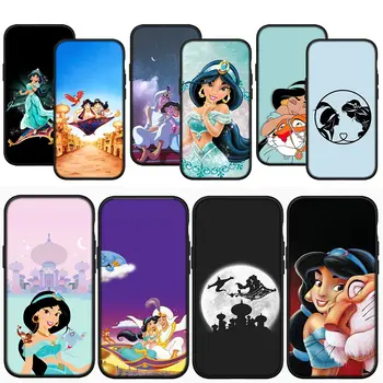 Чехол для телефона Aladdin Jasmine Princess Casing для iPhone 15 14 13 12 Mini 11 Pro X XR XS Max 7 8 Plus + 15+ 8+ Мягкий чехол